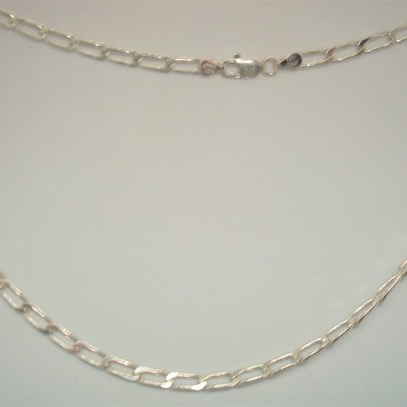 Sterling Silver Long Link Chain - Picture 4 of 5